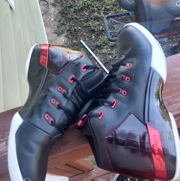 Nike Air Jordan 17 + XVII Retro Black Red Chicago Bulls Men’s Size 12 - Picture 7 of 13